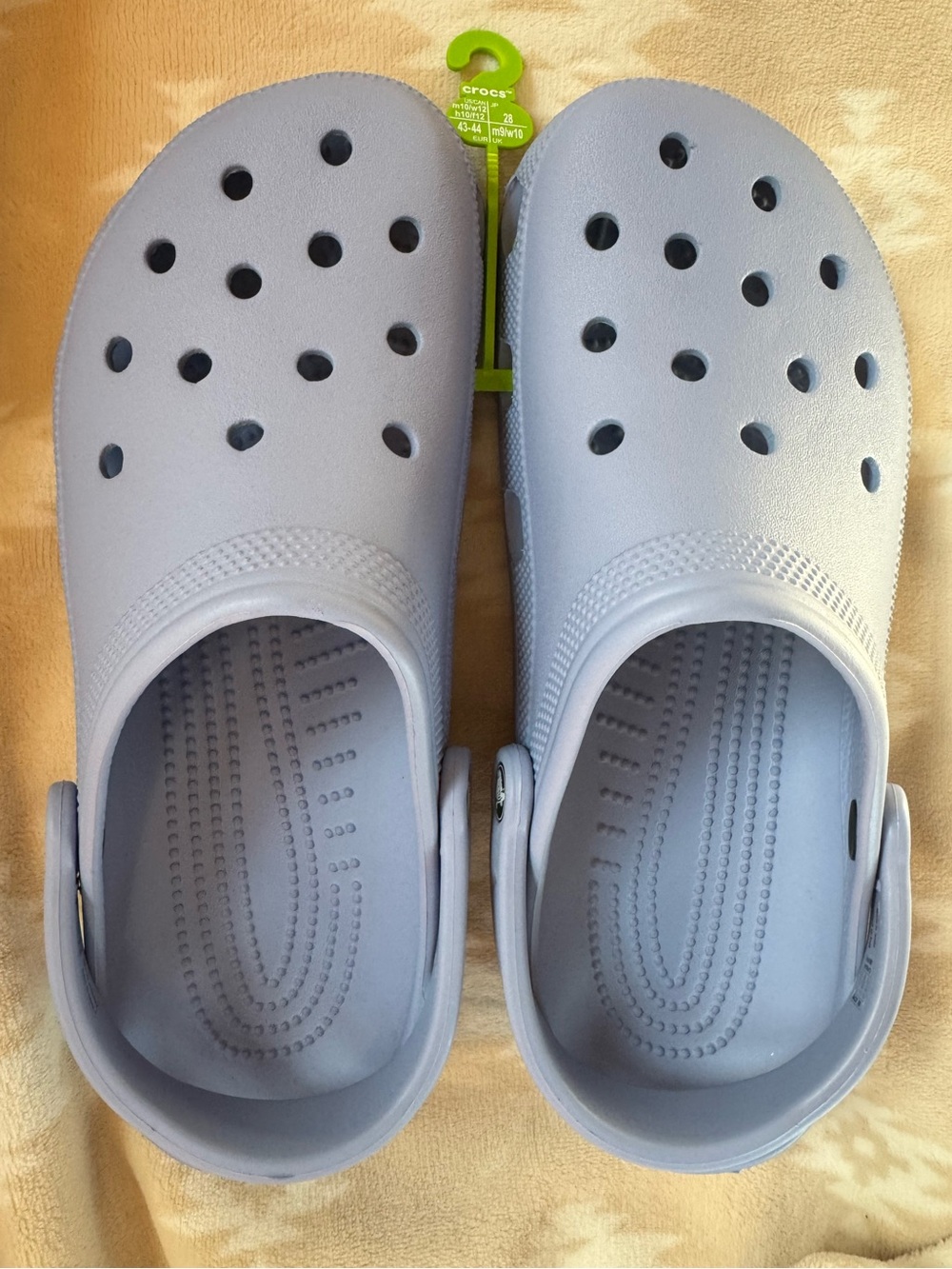 CROCS Classic Clogs Mules Unisex Women’s 12 Men’s 10 Blue Haze NWT